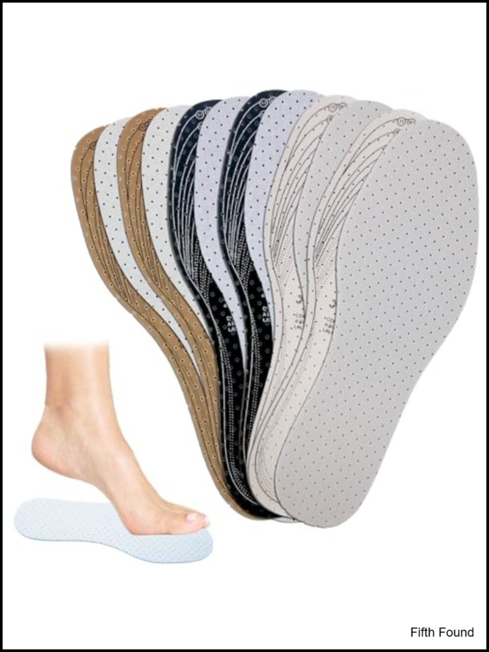 Unisex Breathable Latex Foam Shoe Insoles Cushioning Walking Comfort Inserts